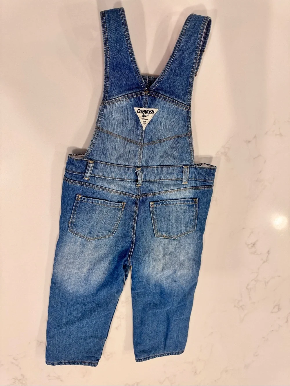 OshKosh B’gosh Fleece Lined Denim Overalls 3T Pink